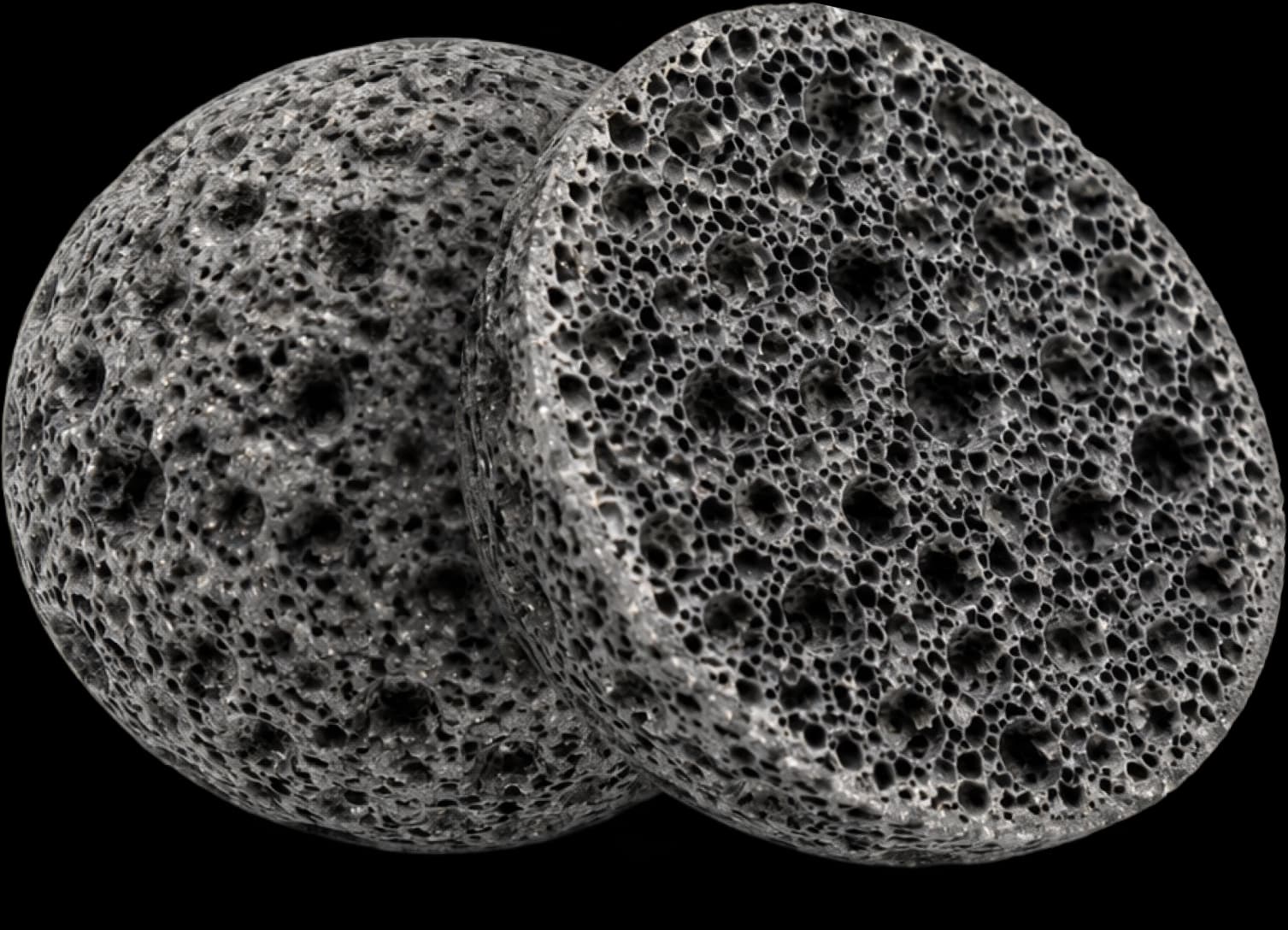 Close-up of mGRO lightweight aggregate granules showing their porous, textured surface